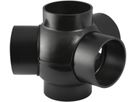 Mehrfach-Abzweig 3-teilig 135° d 75/ 75mm 365.600.16.1 - Geberit-PE-Formstücke