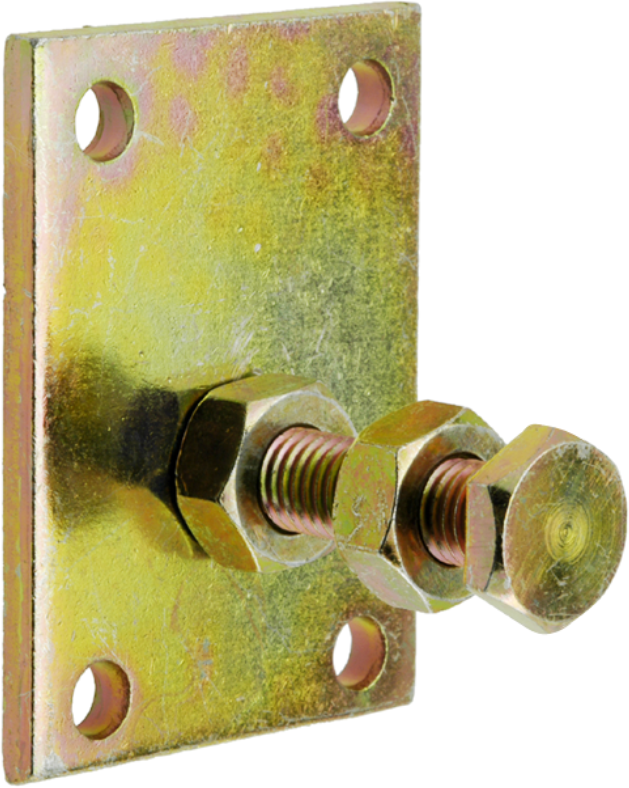 WEBI Laufschienenträger 331, Stahl 80x50mm, verzinkt, Ausl. 28-37mm - Schiebetür- und Schiebetorbeschläge