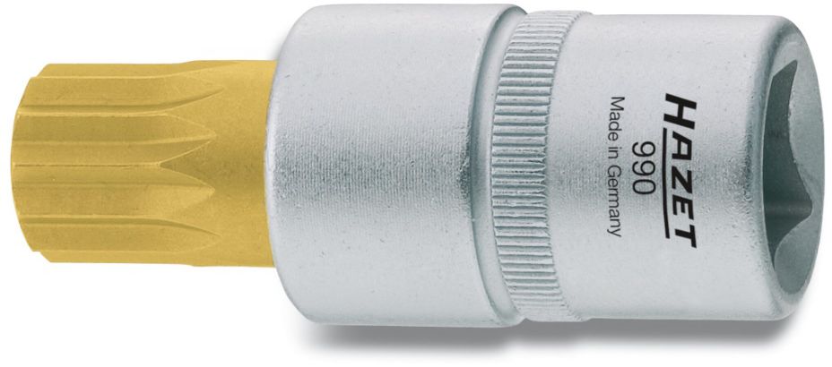 HAZET Schraubendreher-Einsatz,I.vielzahn 990-M12, 1/2", L: 55mm, D: 23mm - Steck- und Drehmomentschlüssel