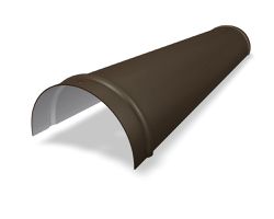 PREFA Grat- und Firstreiter glatt, 01 P.10 Braun 110343 - PREFA Dachsysteme