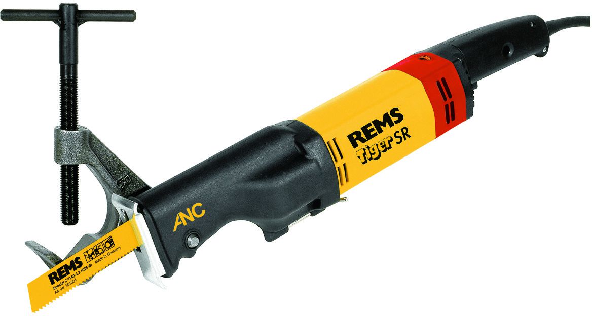 REMS Säbelsäge, Tiger ANC SR Set 560026, 1400 Watt, bis 6"/250mm - Sanitärwerkzeuge