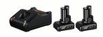 Bosch Starter Set GAL 12V-40 Schnellladegerät 2 x GAL 12V-40 Akku mit 6,0 Ah - Bosch Maschinenzubehör