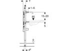 Element für Waschtisch 111.069.00.2 Typ 130, ONE Wandarmatur m/UP-Funktionsbox - Geberit-Duofix