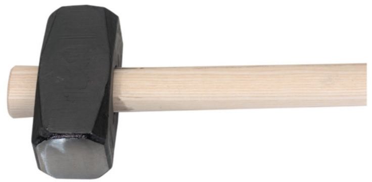Steinschlegel 4.0kg, L= 900mm, m. Eschenschlüpfstiel - Bauwerkzeuge