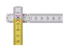Stabila Holz-Gliedermassstab 717 2m, weiss-gelb - Winkelmessen