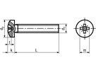 Linsenschr Pozi INOX A4 BN3311 DIN7985A M5x18 - Bossard Schrauben