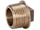 Stopfen 4-kant m/Rand 8290 1/2" - Rotguss-Gewindefittings