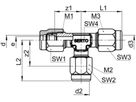 T-Verschraubung Red. SO 43021 10-8-10 mm - Serto-Programm M/G