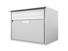 Briefkasten Huber Alu 400 415x310x292mm, weissaluminium - Briefkasten Huber
