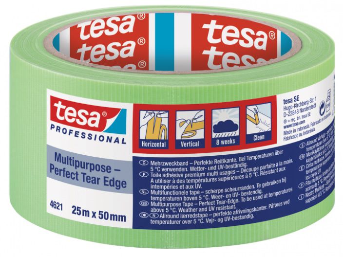 TESA Putzband Allzweck, grün B= 50mm, L= 25m, Art. 2709202 - Kleben