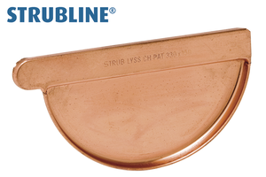 Anklemmboden rechts 200 mm 126 "Strubline" - Kupfer Spenglereihalbfabrikate