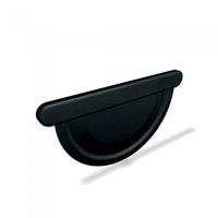 PREFA Rinnenendboden 250 mm P.10 Schwarz - PREFA Dachentwässerungssysteme