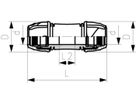 Reparaturkupplung (ohne Mittenanschlag) d 25mm 158 400 169 - GF iJoint-Klemmverbinder