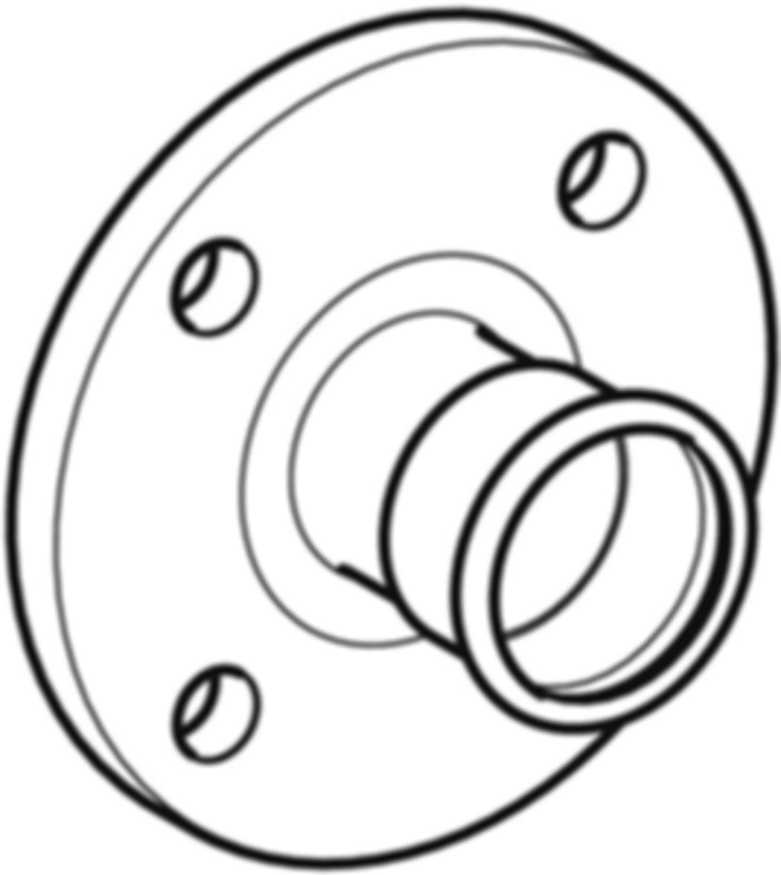 Flansch mit Muffe PN 10/16 15mm 33732 - Mapress-Sanitär-Presssystem-Formstücke