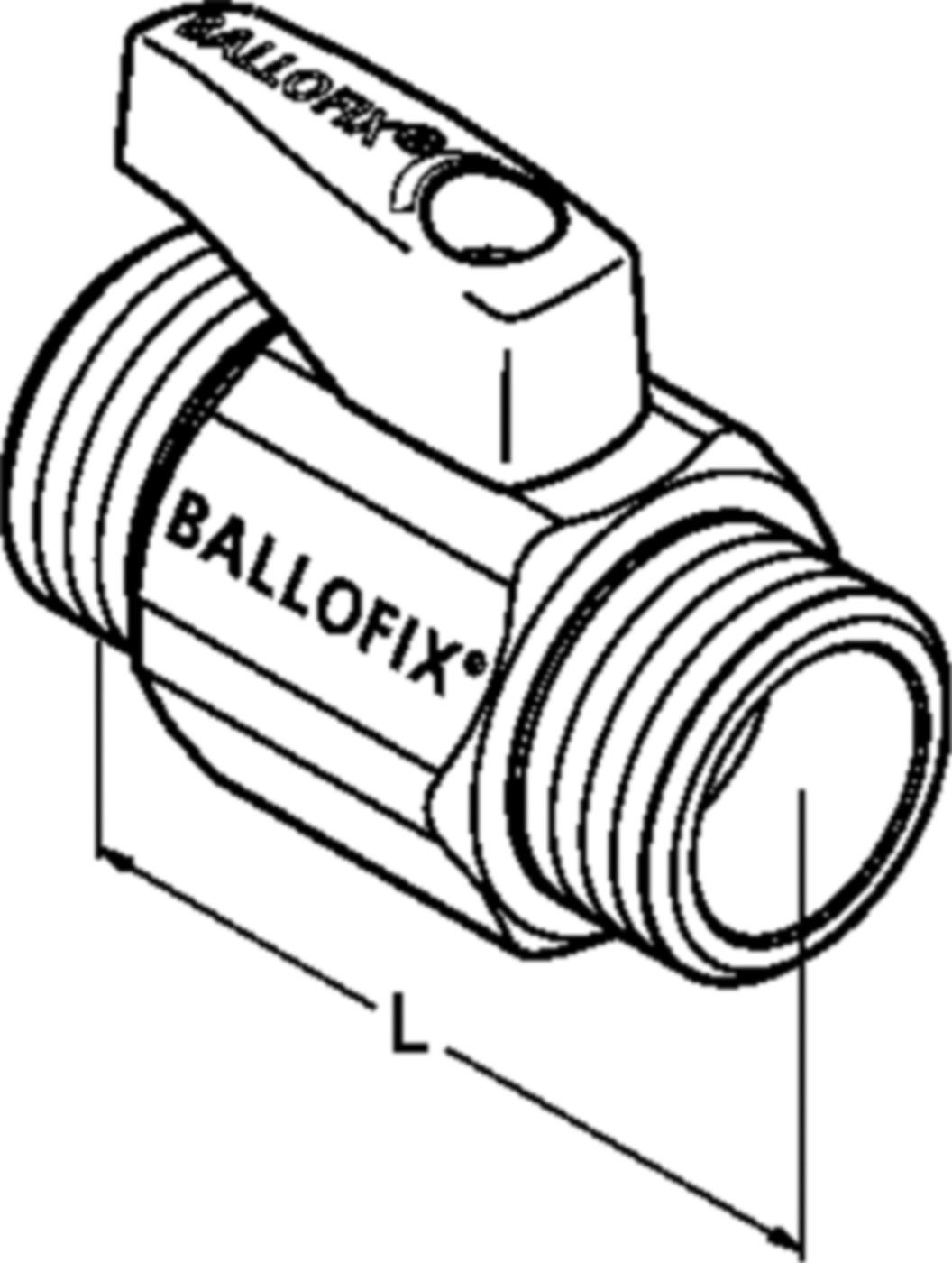 Kugelhahnen mit Griff Ballofix-R 3/8 - Ballofix/Broen-Armaturen