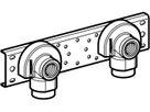 Anschlusswinkel 90° zweifach 100mm 1/2"- MF1/2" mit Aussengewinde 632.863.00.2 - Geberit-Push Fit-Formstücke