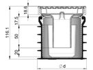 Bodenablauf Passino ohne Klebeflansch begehbar 300 Kg DN 100 2310.87.00 - ACO Passavant Entwässerungstechnik