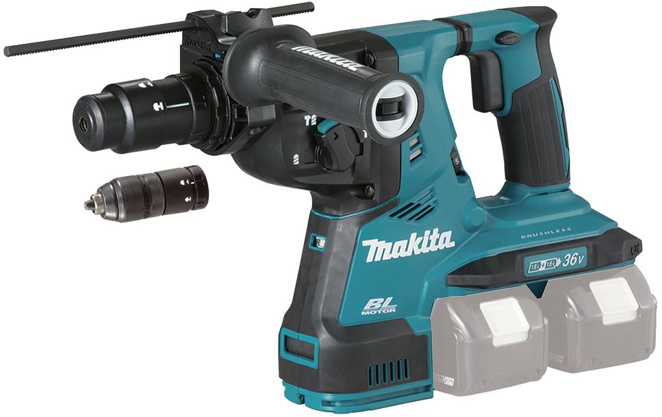 Akku-Bohrhammer DHR283ZJU, 2x18 V,  0 - 980 U/min, solo - Makita Elektrowerkzeuge