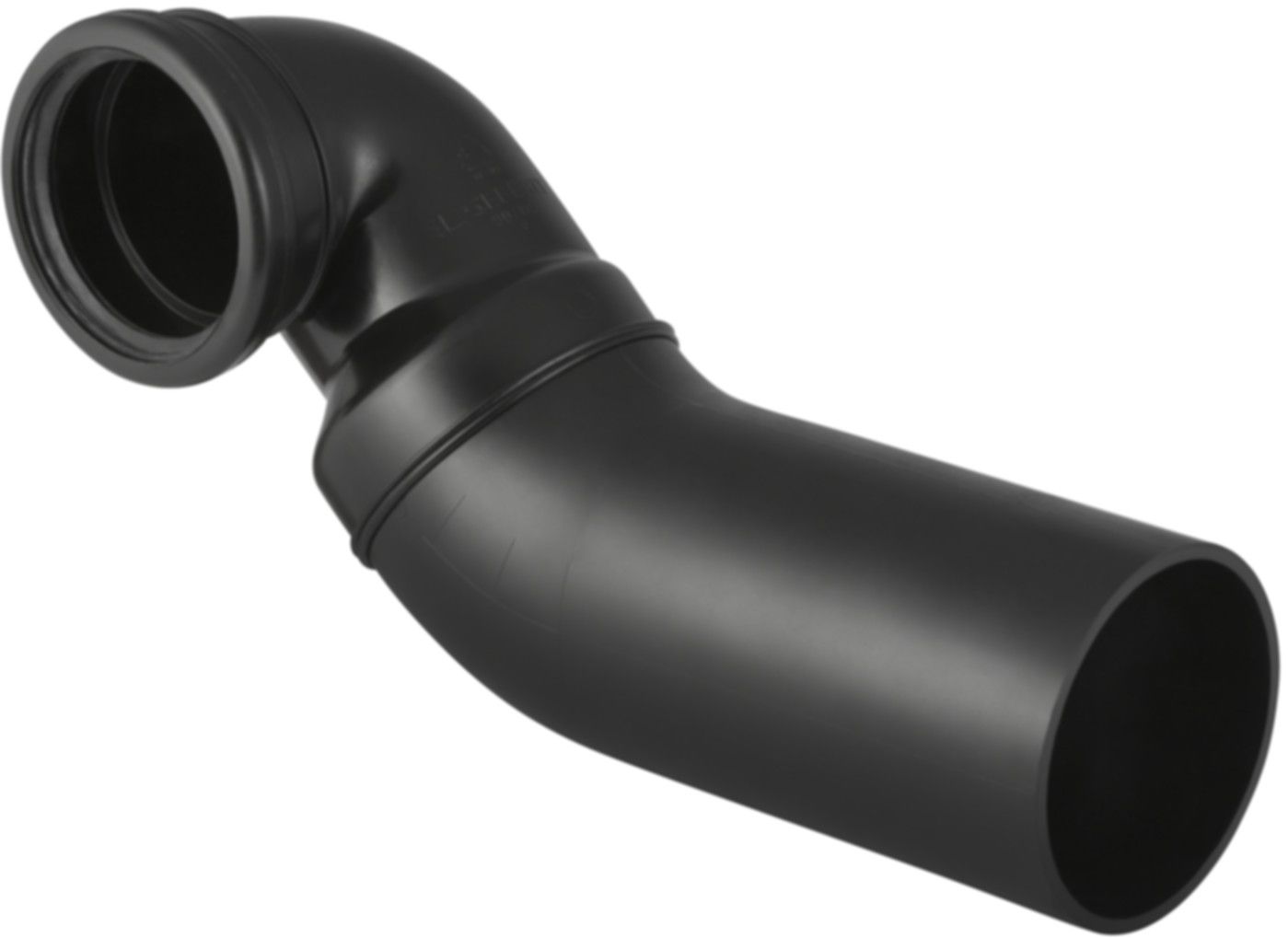 Wandklosett-Bogen 90° links d 90/ 90mm 366.913.16.1 - Geberit-PE-Formstücke
