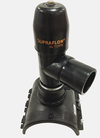 Anbohrschelle Supraflow 360° Wasser PE100 SDR 11 d 280/110mm  200 011 148 - ELGEF Plus Elektroschweissfittinge