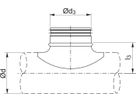 Sattelstück gepresst 160/160mm PSU-V - Spiralfalzrohre und Zubehör System Safe