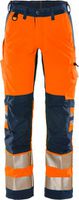FRISTADS High Vis Stretch-Hose Kl. 2 2712 PLU Gr. C44 orange-marine - Textilien