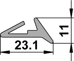 Glaslager zu VSG-25 mm