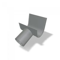 PREFA Schrägstutzen 120 mm P.10 Hellgrau - PREFA Dachentwässerungssysteme