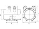 Grip NBR-ES Verschluss Edelstahl zugfest 133.0 mm 131.7 - 134.3 mm - Straub Kupplungen