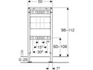 Element für Bad- und Duscharmaturen für UP-Wandarmatur, Typ 112,111.744.00.2 - Geberit-Duofix