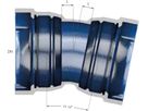 2-Muffen-Bogen MMK 11° VRS-T Epoxy DN 100 - TRM Swiss Steckmuffenformstücke VRS-T