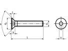 Senk I-6kt ohne Schaft INOX A2 BN2104 M12x65/65 - Bossard Schrauben