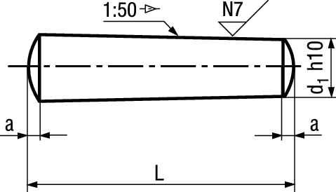 Kon-Stift B h10 St ungehärtet BN859 5x16 - Bossard Schrauben