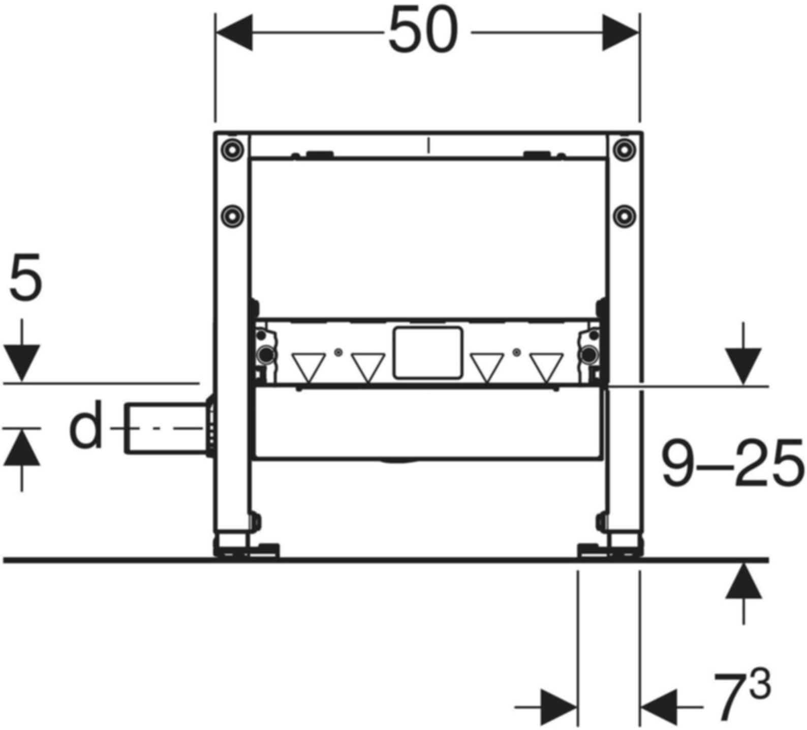 Duschelement mit Wandablauf 56mm 111.592.00.2 - Geberit-Duofix