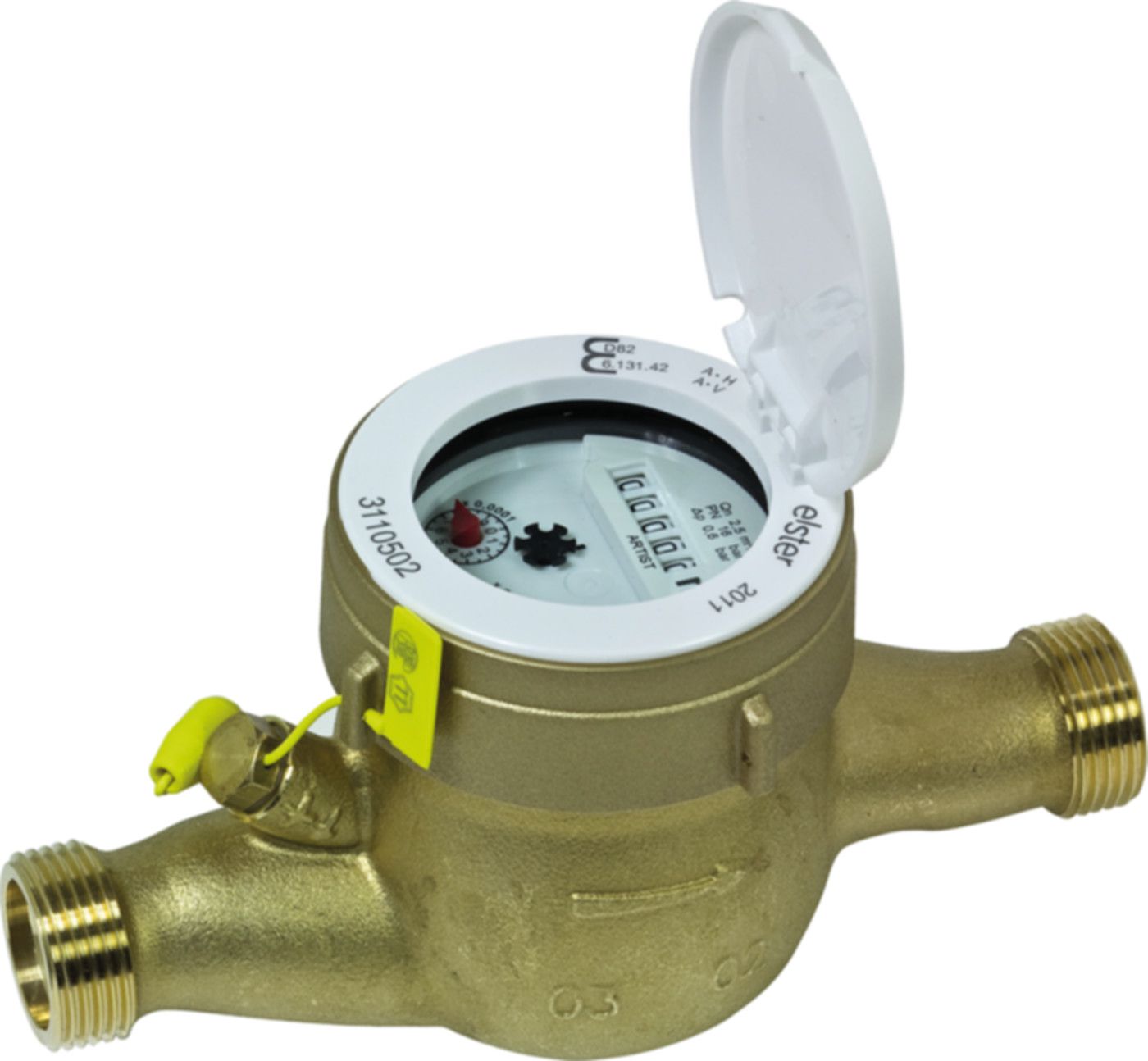Hauswasserzähler warm F 6.0 m3/h L = 150 mm G 11/4" blombiert 16786 - ISTA - Wärme- / Wasserzähler