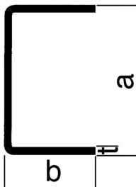 EN10162:2003 / DIN 17118 30/30/2.0 mm - Kaltgerollte U-Profile S235JR
