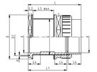 Behälteranschluss m/Verschr.+Muffe 25 mm 161 050 247 - GF Hart PVC-U Formstücke