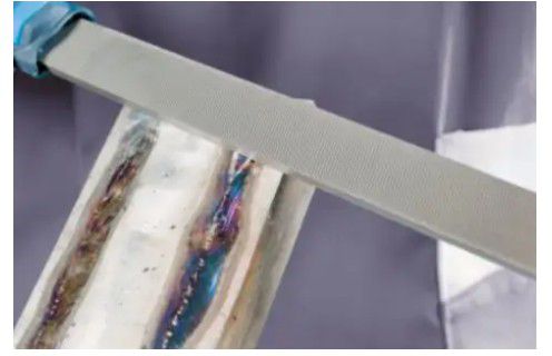 Feile Flachstumpf, mit Heft PF 1112, L= 150mm, Hieb 2 (Halbschlicht) - Feilen, Bürsten