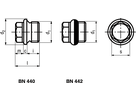 Verschl 6-kt Rohrgew mit Dicht St BN442 DIN910 G3/4A - Bossard Schrauben
