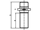 Langgewinde-N. 534 V 1" 770 534 206 - GF verz. Tempergussfittings