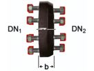 Reduzierflansch beidseitig Fig. 2085 DN 125/80 PN 10/16 - Von Roll Flanschenformstücke