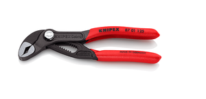 KNIPEX Hightech Wasserpumpenzange "Cobra" 8701, L=125mm , PVC-Griffhülle - Zangen, Schneiden