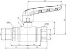 Kugelhahnen kurze Spindel Fullflow BF224001 DN 50 - Ballofix/Broen-Armaturen