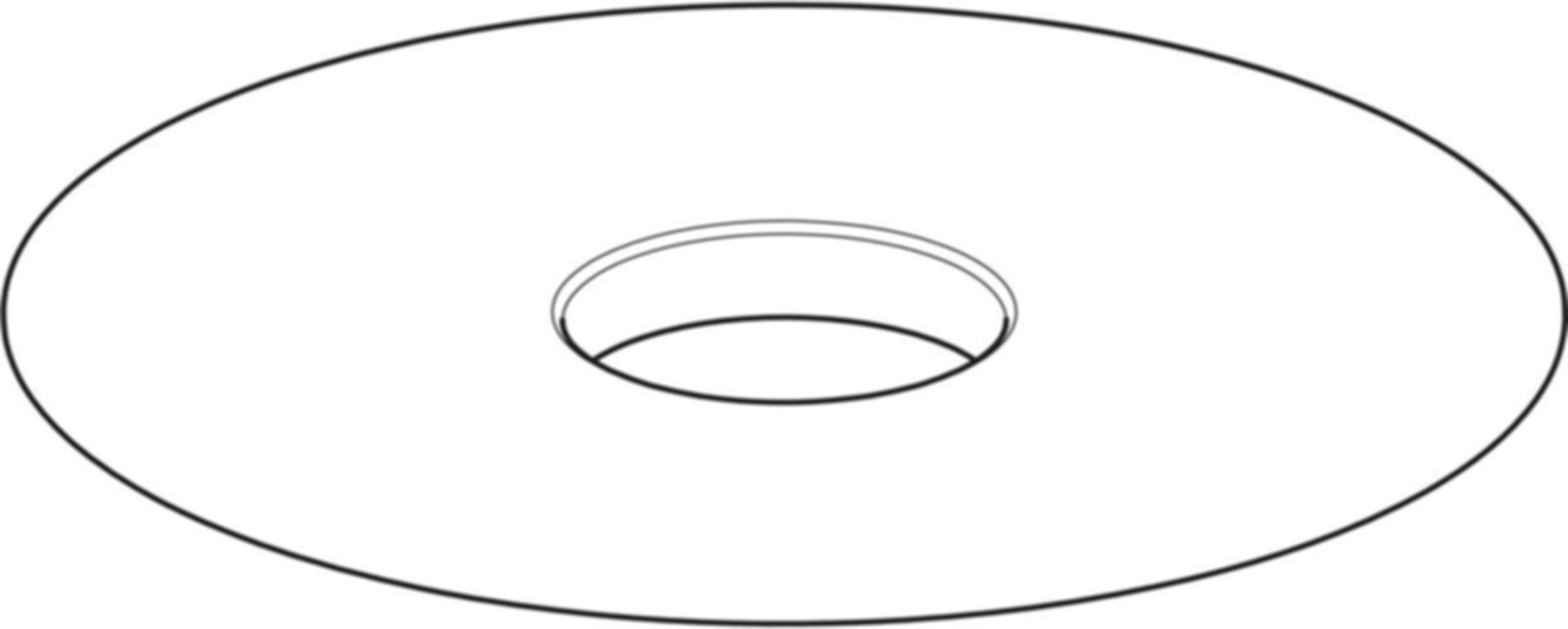 Flansch 31 x 2cm 388.137.00.1 für Bodenablauf Varino steckbar 10x10cm - Geberit-PE-Formstücke