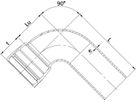 STM-Bogen 1M Novo-Sit MQ 90° DN 100 - WILD Steckmuffenformstücke