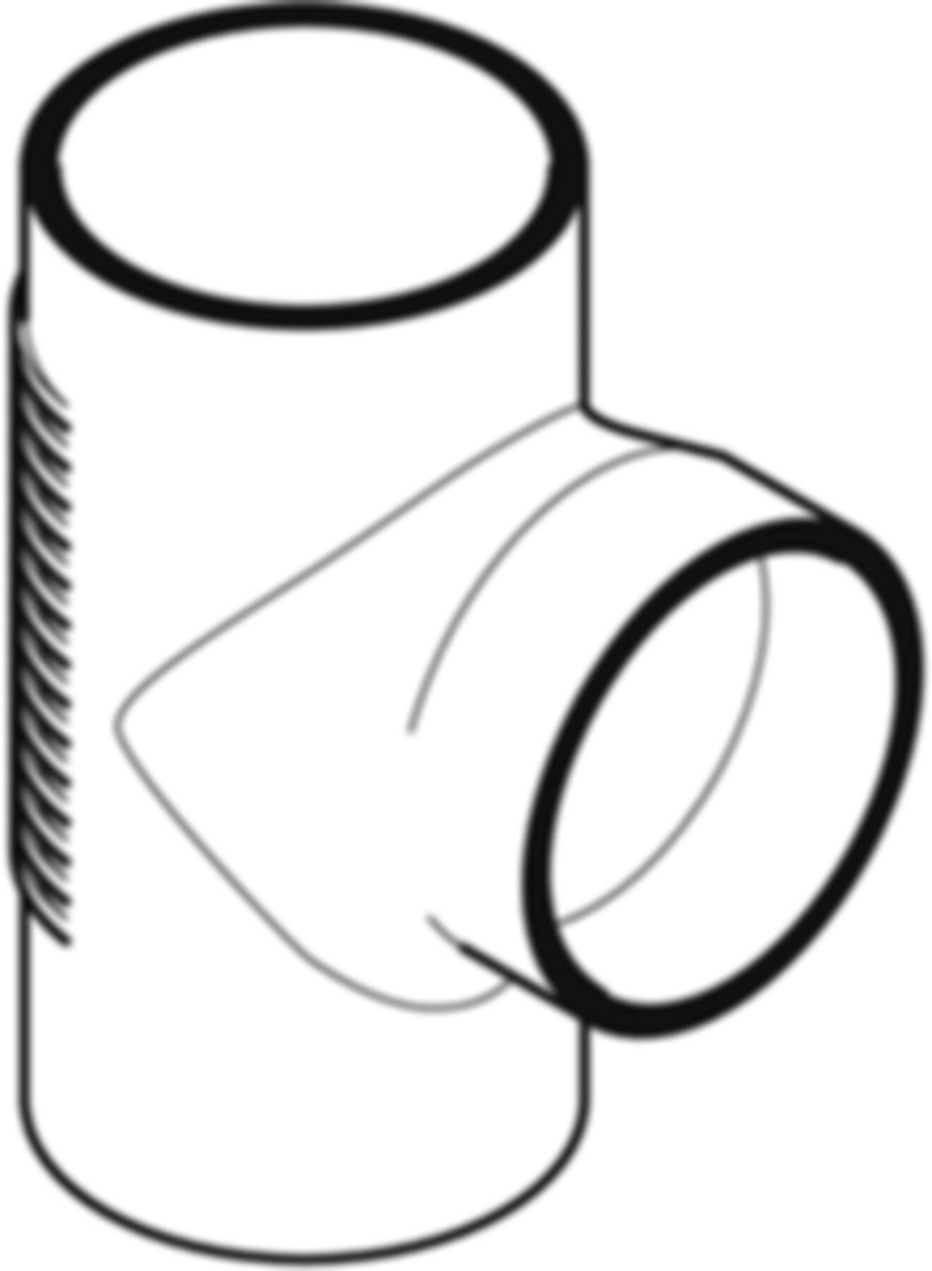 Bogenabzweig 88,5° d 110/ 90mm 310.088.14.1 - Geberit-PE-Silent-Formstücke