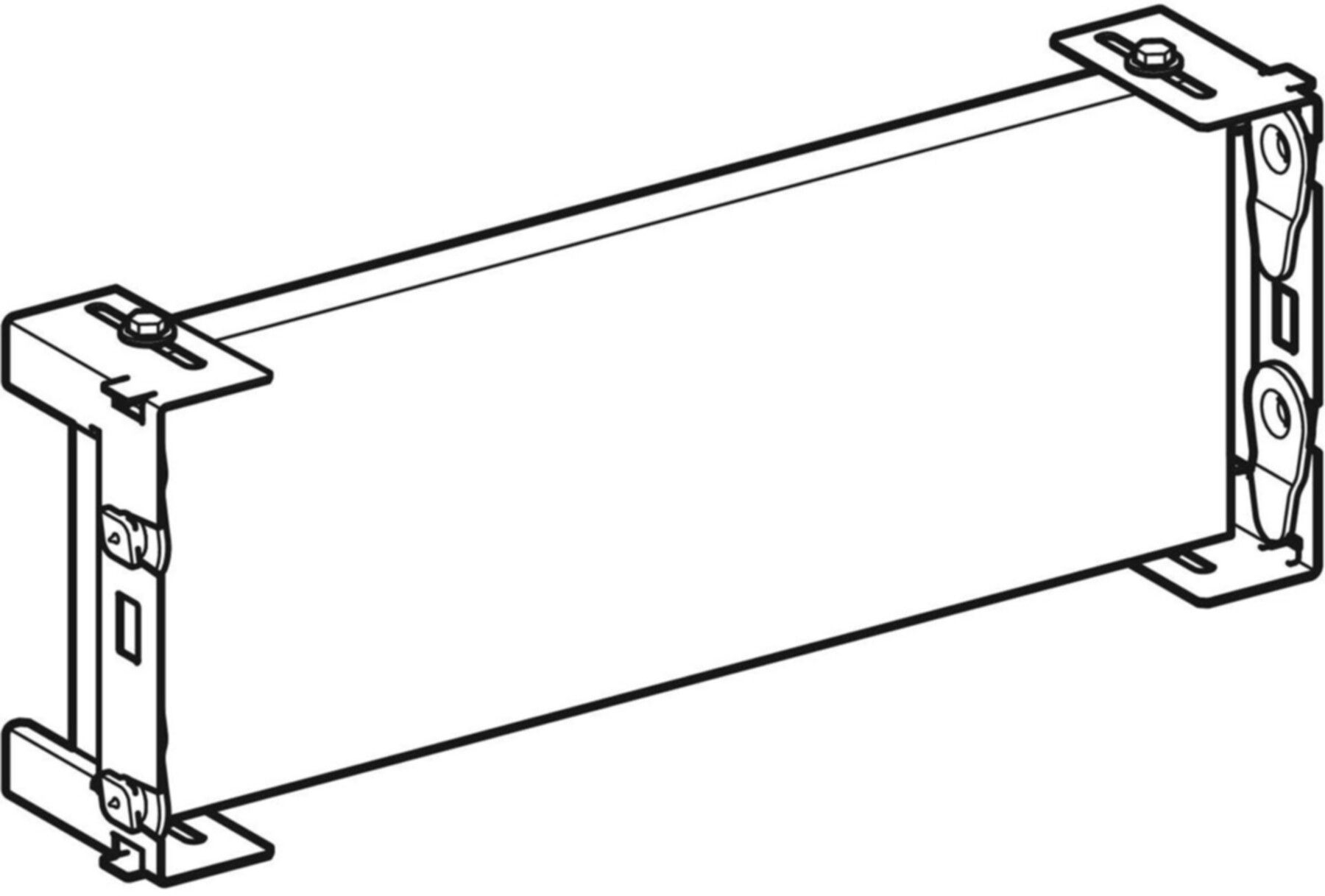 Unterputz Montageplatte universell 15.5 x 41.5 x 8cm 461.197.00.1 - Geberit-GIS