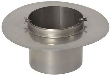 CrNi Ansatzteil rund flach 250 mm - Aspira Kaminhüte