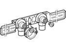 Anschlusswinkel 90° zweifach 153mm 1/2" für WT, abgesetzt, mit AG 632.871.00.2 - Geberit-Push Fit-Formstücke