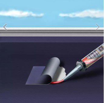 Sika BlackSeal BT, Bitumen-Abdichtung Kartusche à 300ml, schwarz - Dichten